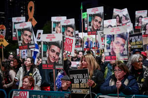 Protest for the hostages.