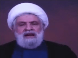 Hezbollah leader Naim Qassem.