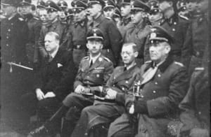 Senior Nazi officials with Vidkun Quisling, the Norwegian official must identified with Nazi collaboration.