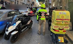 Scene of the attack in Jerusalem