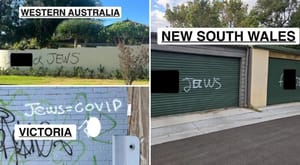 Anti-Jewish graffiti.