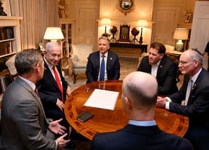 Netanyahu, Witkoff, Dermer.