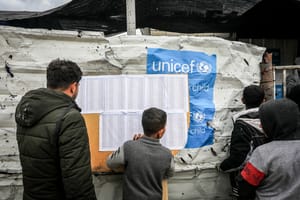 Aid sent to Palestinians.