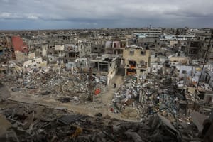 Ruins of southern Gaza.