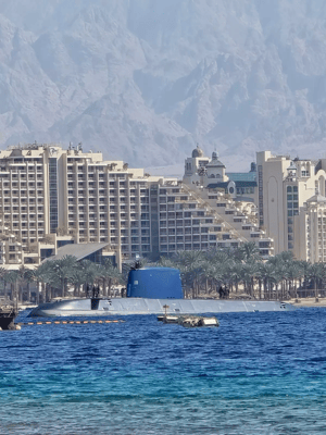 Israeli submarine at Eilat