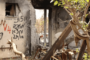 Destruction in Gaza envelope after October 7