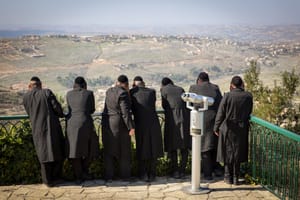Haredim overlooking Lebanon.
