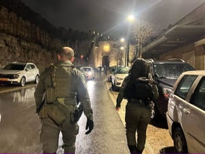 Israel Police on the scene.