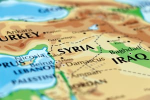 Map of Syria.