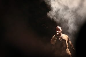 American artist Kanye West performs