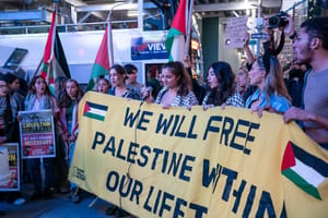 A Pro-Palestinian protest earllier this year