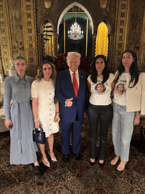 Donald Trump with hostages