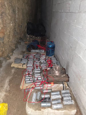 Bombs located in northern Samaria.