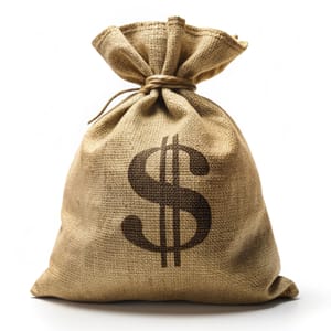 A bag of cash.