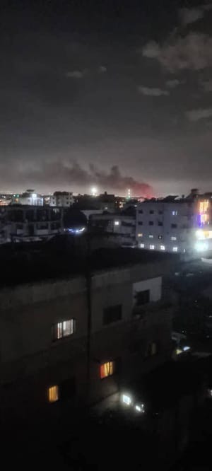 Air strike in Syria.