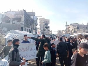 Gazans protest against Hamas