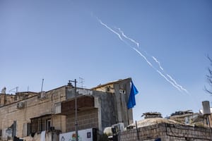 Missile trails from Yemen.