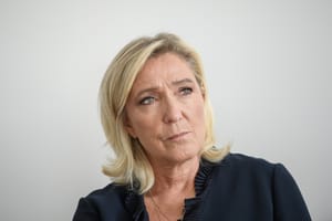 Ollioules, France on 6 October 2023.: Marine Le Pen (Rassemblement National) 