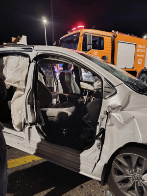Rabbi Abergel's car