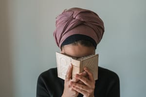 Religious Jewish woman praying