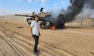 Hassan Aslih with Hamas on October 7 attack
