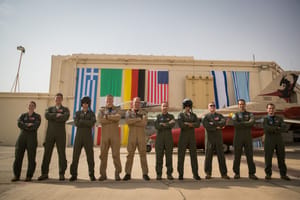 Israeli and other countries' pilots. Illustration.