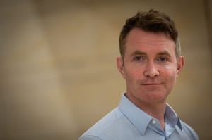 British author Douglas Murray during a visit at the Knesset, the Israeli parliament in Jerusalem on January 22, 2024.