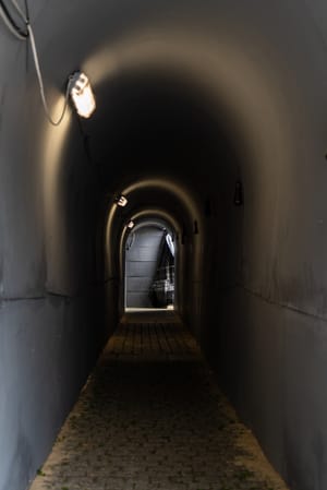Various events are held on Bebelplatz to commemorate the hostages kidnapped by Hamas, including a replica of a Hamas tunnel