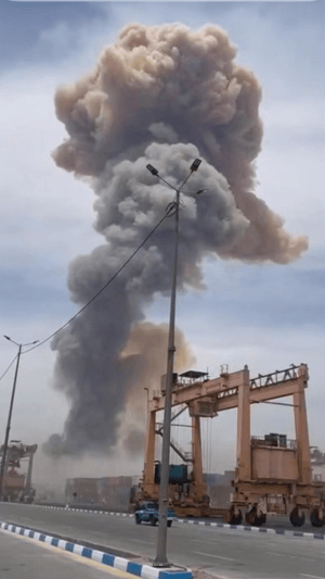 Explosion at Iranian port