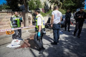 Police in Givat Zeev. Illustration.