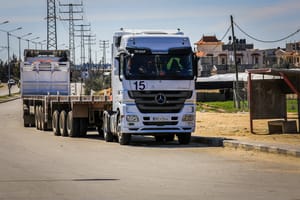 Humanitarian aid truck.