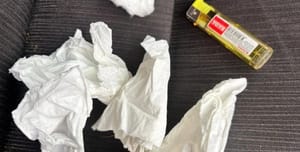 Incendiary materials captured by the police. 