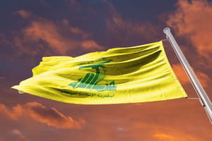 Hezbollah flag.