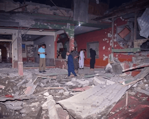 Pakistani mosque bombed by India
