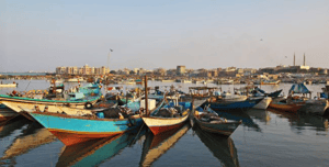 Hodeidah port in Yemen