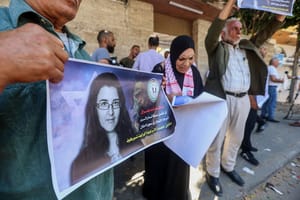 Protest regarding kidnapped Elizabeth Tsurkov