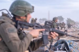 IDF soldiers operating in the Gaza Strip.