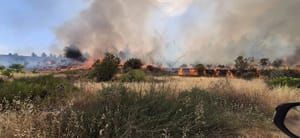 Fire in Jerusalem area.