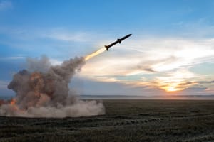 Missile. Illustration.