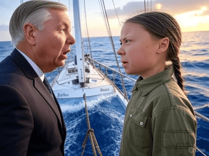 Flotilla with Lindsey Graham and Greta Thunberg