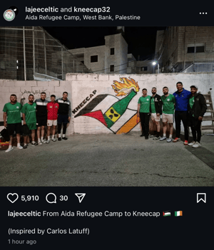 Fans of Kneecap in Judea