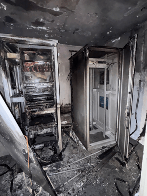 Key security system burned down in Binyamin region