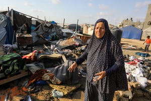 Palestinian woman in Khan Yunis, July 2, 2025