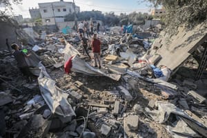  Al-Shati refugee camp, in the central Gaza Strip, on July 13, 2025.