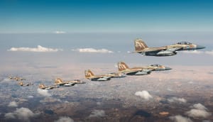 The jets are on their way to the target.