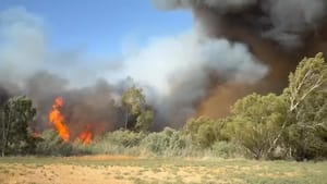 Massive Fire  in Jordan Valley