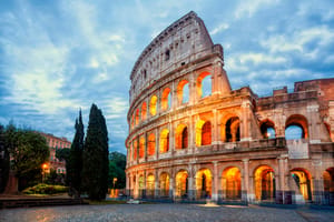 Exterior of the Rome Colosseum.