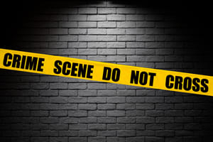 Crime scene sign