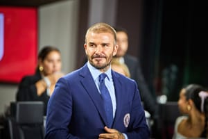 David Beckham before the haircut