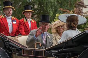 King Charles and Camilla in the Royal Ascot Carriage Procession